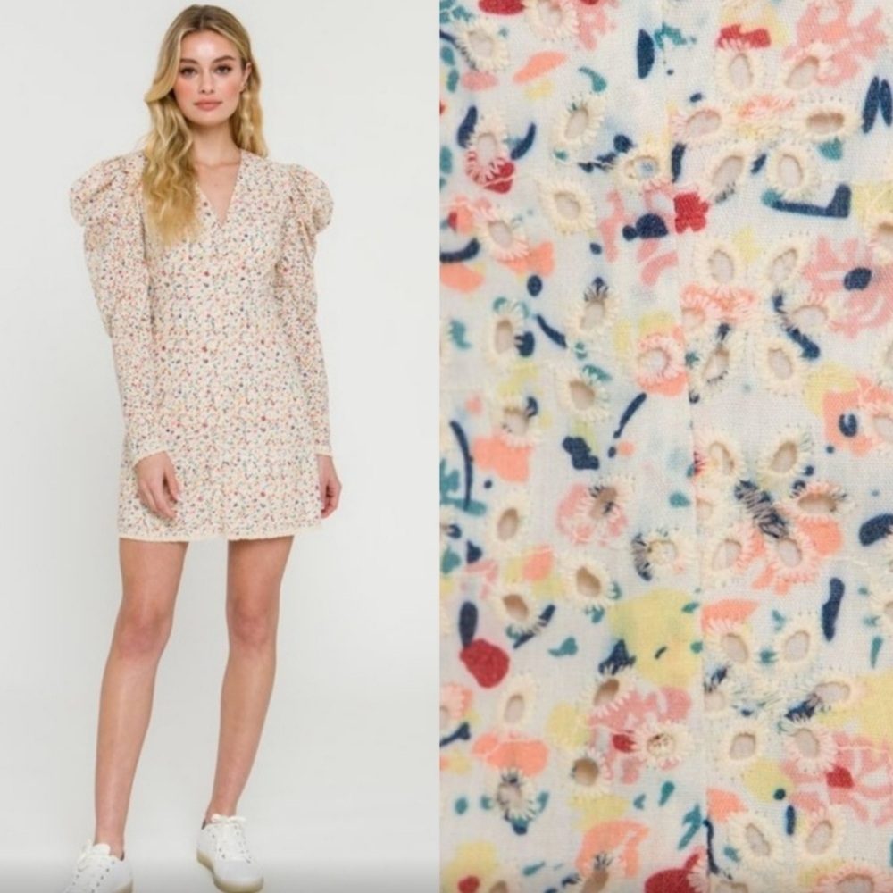 Free the Roses Floral eyelet dress - Picture 2 of 3